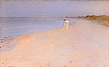 Peder Severin Kroyer Famous Paintings - Tarde de verano en la playa